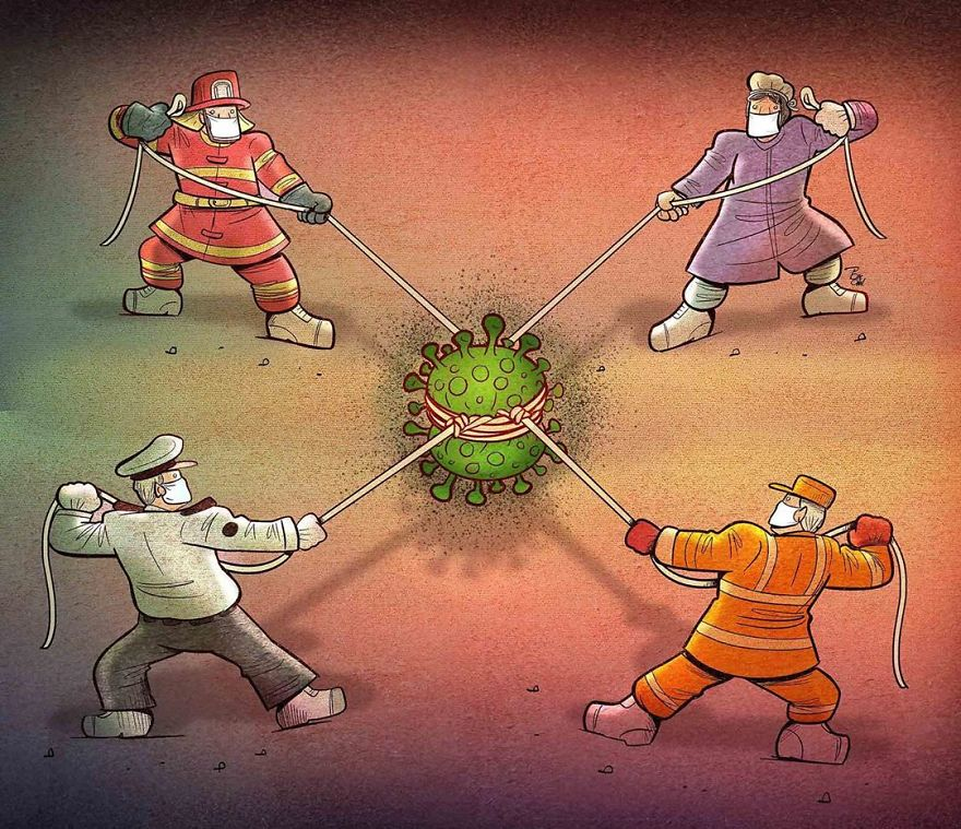 Illustrations by Iranian artist show the harsh reality of doctors during coronavirus outbreak illustrations by iranian artist show the harsh reality of doctors during coronavirus outbreak