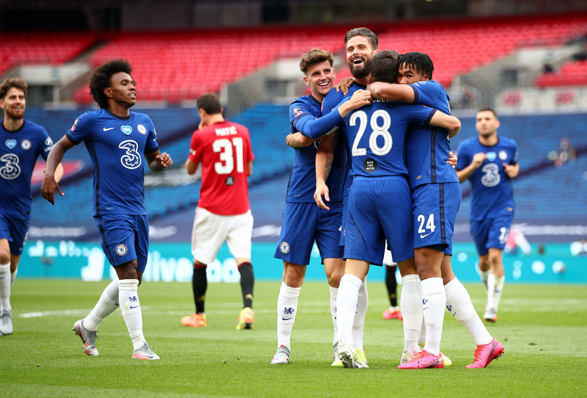 FA CUP result Man Utd 1 Chelsea 3 David de Gea error helps Chelsea book FA Cup final clash with Arsenal 0032 4