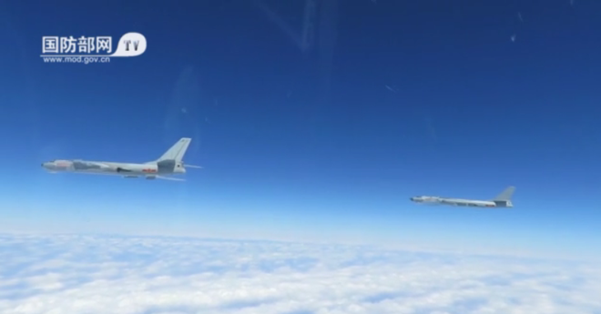 china defiantly shows off new bomber in bien dong sea south china drills