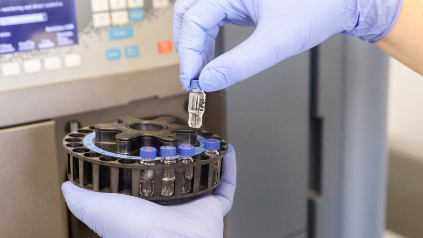 Russia says it aims to launch mass production of a coronavirus vaccine in September.Andrei Nikerichev / Moskva News Agency 4139 348864