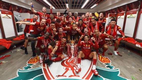 The Reds clinched a first league title in 30 years last season, but repeating the feat looks like a tall order this term. Andrew Powell/Liverpool FC via Getty Images 5617 1