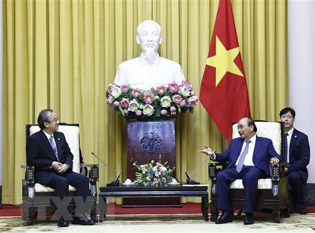 Chủ tịch nước Nguyễn Xuân Phúc tiếp Thống đốc tỉnh Niigata của Nhật hình ảnh 1 Chu tich nuoc Nguyen Xuan Phuc tiep Thong doc tinh Niigata cua Nhat hinh anh 1