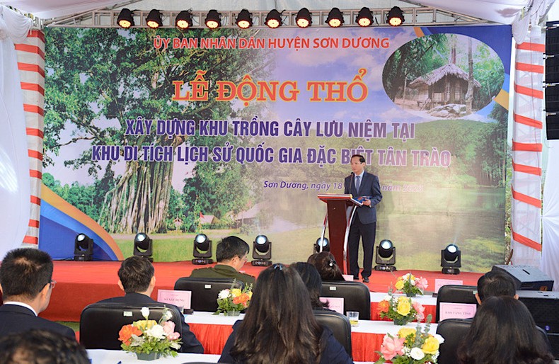 Động thổ Dự án Khu trồng cây lưu niệm tại Khu di tích quốc gia đặc biệt Tân Trào Động thổ Dự án Khu trồng cây lưu niệm tại Khu di tích quốc gia đặc biệt Tân Trào ảnh 1