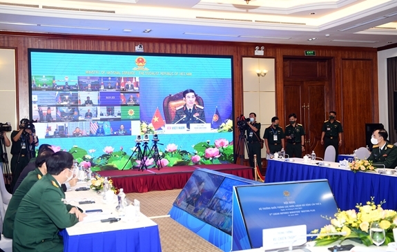 Hội nghị ADMM+ lần thứ 8 được tổ chức trực tuyến. Ảnh: TRỌNG HẢI. Hội nghị ADMM+ lần thứ 8 được tổ chức trực tuyến. Ảnh: TRỌNG HẢI.