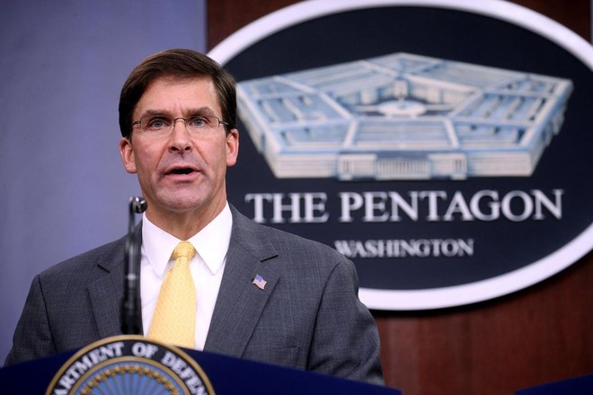 Bộ trưởng Quốc phòng Mỹ Mark Esper REUTERS 5134 2