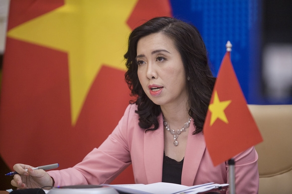 Người phát ngôn Bộ Ngoại giao Lê Thị Thu Hằng - Ảnh: BỘ NGOẠI GIAO Người phát ngôn Bộ Ngoại giao Lê Thị Thu Hằng - Ảnh: BỘ NGOẠI GIAO