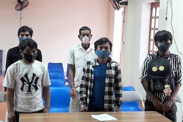 5 công dân được phát hiện nhập cảnh trái phép. 0641 22