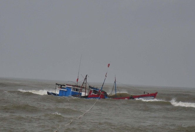 Tàu cá bị chìm, 13 ngư dân xuống thuyền thúng chờ cứu nạn suốt đêm. Ảnh minh họa Tàu cá bị chìm, 13 ngư dân xuống thuyền thúng chờ cứu nạn suốt đêm. Ảnh minh họa