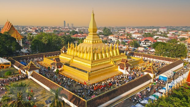 Nét văn hóa đặc trưng của người dân Lào trong lễ hội Thatluang hình ảnh 2 Net van hoa dac trung cua nguoi dan Lao trong le hoi Thatluang hinh anh 2
