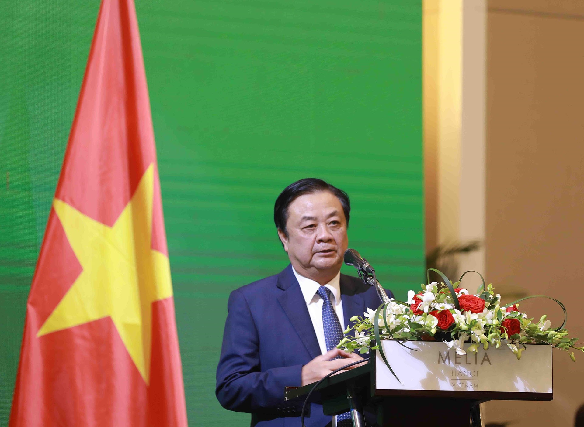 Bộ trưởng Bộ Nông nghiệp và Phát triển nông thôn Lê Minh Hoan phát biểu. Ảnh: Vũ Sinh - TTXVN Bộ trưởng Bộ Nông nghiệp và Phát triển nông thôn Lê Minh Hoan phát biểu. Ảnh: Vũ Sinh - TTXVN