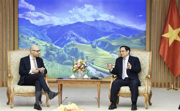 Thu tuong Pham Minh Chinh tiep Tong Thu ky Toa trong tai thuong truc hinh anh 1