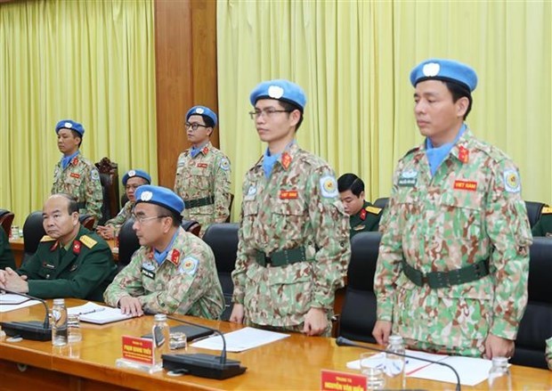 Đoàn kết, quyết tâm cao trong thực hiện nhiệm vụ gìn giữ hòa bình hình ảnh 1 Doan ket, quyet tam cao trong thuc hien nhiem vu gin giu hoa binh hinh anh 1