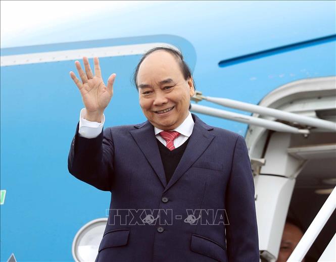 Chủ tịch nước Nguyễn Xuân Phúc lên đường thăm cấp Nhà nước tới Indonesia Chú thích ảnh