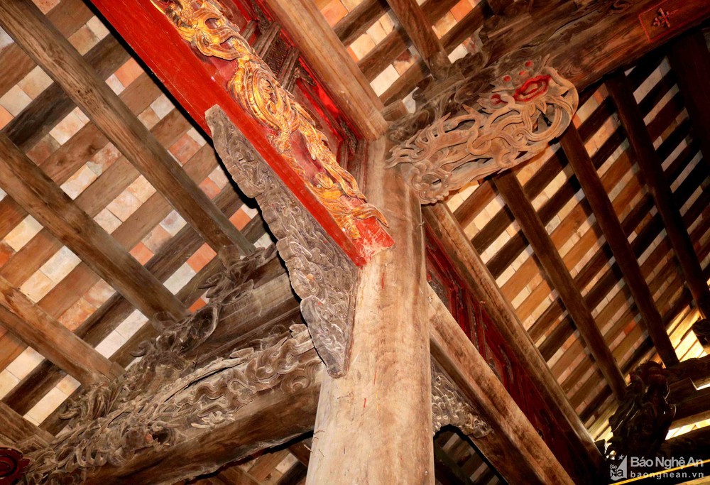Chiêm ngưỡng nghệ thuật điêu khắc độc đáo đình cổ Trung Cần Chiêm ngưỡng nghệ thuật điêu khắc độc đáo đình cổ Trung Cần