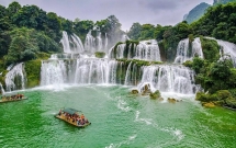 ល្បាក់ទឹកធ្លាក់ Ban Gioc (Cao Bang) ស្ថិតក្នុងចំណោមទឹកធ្លាក់ដ៏ស្រស់ស្អាតបំផុតទាំង ២១ នៅលើពិភពលោក