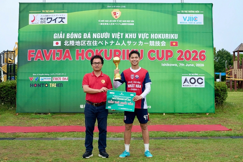 ការប្រកួតបាល់ទាត់ដ៏រស់រវើក ដែលភ្ជាប់សហគមន៍វៀតណាមនៅក្នុងខេត្ត Ishikawa (ប្រទេសជប៉ុន)
