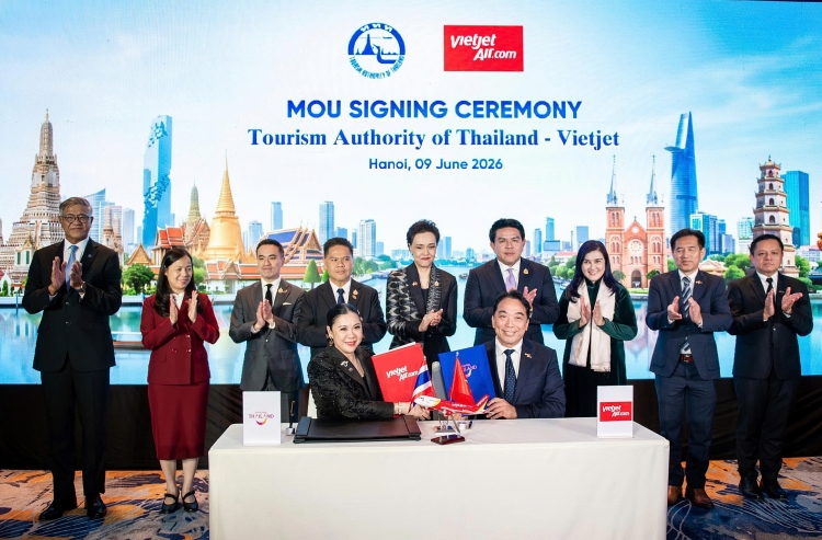 Vietjet ແລະ ການທ່ອງທ່ຽວແຫ່ງປະເທດໄທ ຮ່ວມມືກັນໂຄສະນາການທ່ອງທ່ຽວ ມຸ່ງໜ້ານັກທ່ອງທ່ຽວທົ່ວໂລກ