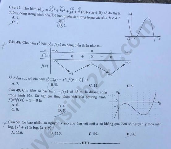 undefined 2735 de thi tot nghiep thpt mon toan 2020 ma 115 5 result