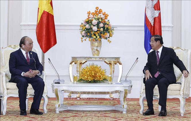 Chủ tịch nước hội kiến lãnh đạo Chính phủ, Thượng viện, Hạ viện Campuchia Chủ tịch nước hội kiến lãnh đạo Chính phủ, Thượng viện, Hạ viện Campuchia