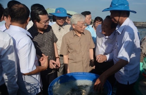 Hình ảnh Tổng Bí thư, Chủ tịch nước thăm, làm việc tại tỉnh Kiên Giang hinh anh tong bi thu chu tich nuoc tham lam viec tai tinh kien giang