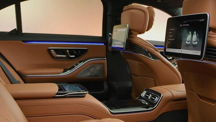 Mercedes-Benz S-Class 2021 lộ nội thất 'du thuyền' mercedes benz s class 2021 lo noi that du thuyen