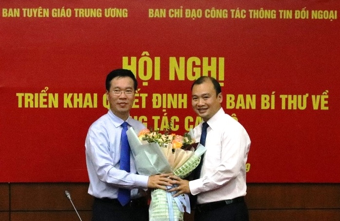 Ông Lê Hải Bình làm Phó Trưởng ban Chuyên trách về thông tin đối ngoại ban tuyen giao trung uong co nhan su moi