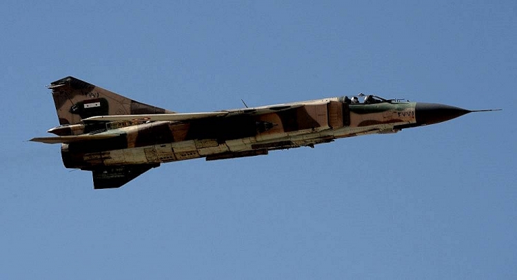 tiem kich mig 23 bi roi o mien dong syria