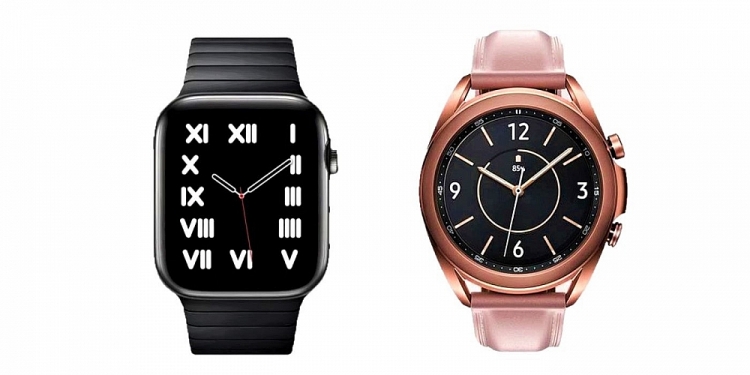 samsung galaxy watch 3 so voi apple watch series 6 nen mua thiet bi nao