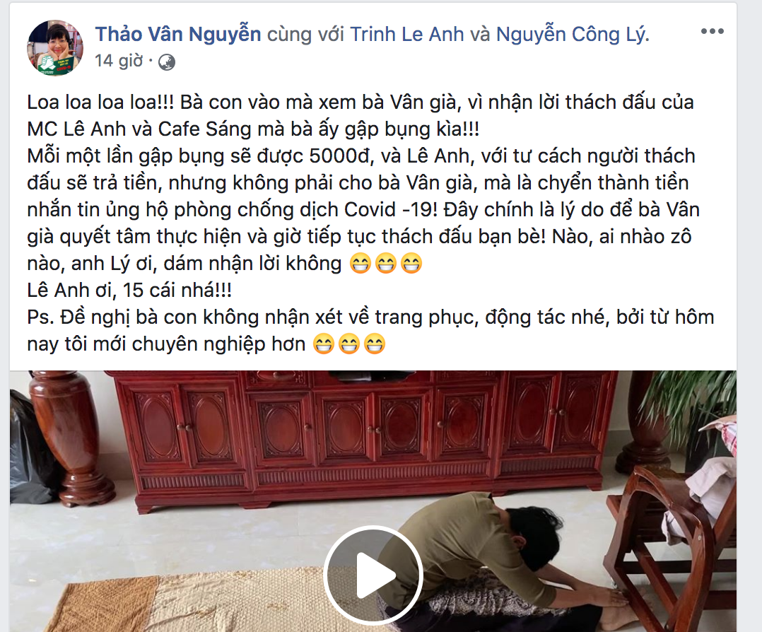 MC Thảo Vân thách đấu chồng cũ Công Lý, gây quỹ chống dịch Covid-19 mc thao van thach dau chong cu cong ly gay quy chong dich covid 19