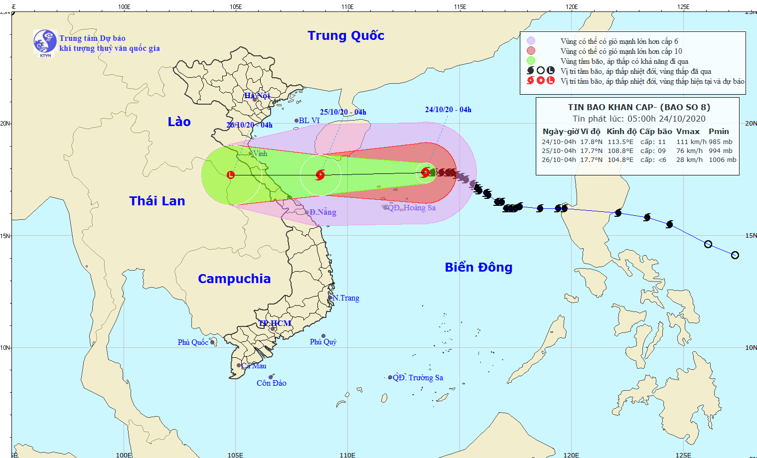 Bão số 8 giật cấp 13 cách Hoàng Sa 160km, từ đêm nay Nghệ An đến Thừa Thiên-Huế mưa to Bão số 8 giật cấp 13 cách Hoàng Sa 160km, từ đêm nay Nghệ An đến Thừa Thiên-Huế mưa to