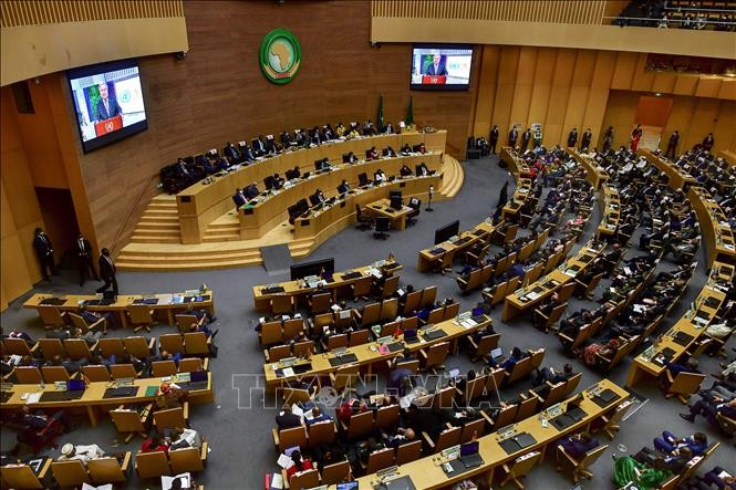 Quang cảnh Hội nghị thượng đỉnh Liên minh châu Phi (AU) ở thủ đô Addis Ababa, Ethiopia ngày 5/2/2022. Ảnh: AFP/TTXVN Quang cảnh Hội nghị thượng đỉnh Liên minh châu Phi (AU) ở thủ đô Addis Ababa, Ethiopia ngày 5/2/2022. Ảnh: AFP/TTXVN