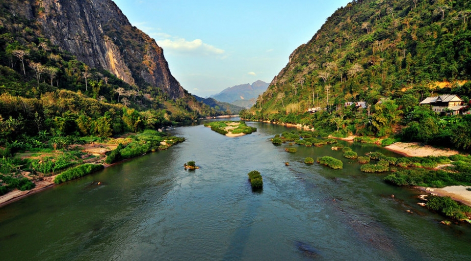 Một đoạn sông Mekong. (Nguồn: mountaingeographies.com) Việt Nam tham dự Hội nghị Bộ trưởng Ngoại giao Hợp tác Mekong-Lan Thương lần thứ 7