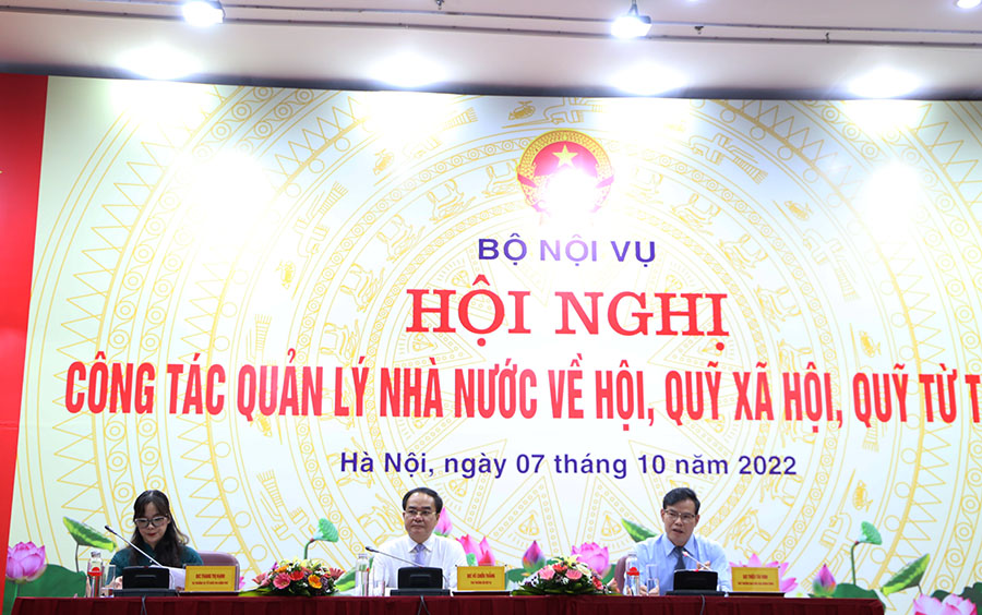Hội nghị công tác quản lý nhà nước về hội, quỹ xã hội, quỹ từ thiện Hội nghị công tác quản lý nhà nước về hội, quỹ xã hội, quỹ từ thiện