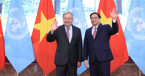 Chùm ảnh: Thủ tướng Phạm Minh Chính tiếp Tổng Thư ký Liên hợp quốc Chùm ảnh: Thủ tướng Phạm Minh Chính tiếp Tổng Thư ký Liên hợp quốc