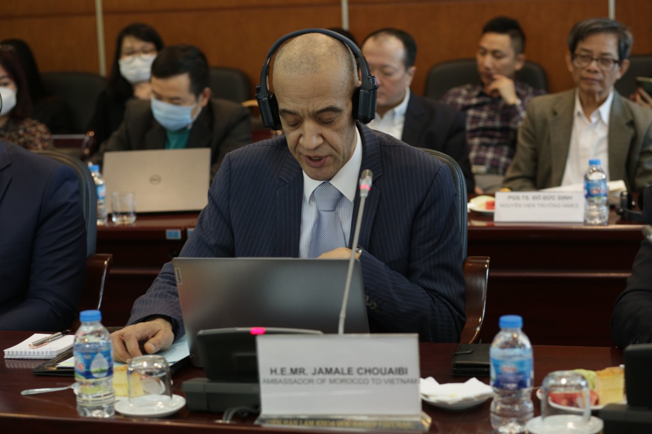 Đại sứ Vương quốc Maroc tại Việc Nam – ông Jamela Chouaibi (Ảnh: Tuấn Anh) Đại sứ Vương quốc Maroc tại Việc Nam – ông Jamela Chouaibi (Ảnh: Tuấn Anh)