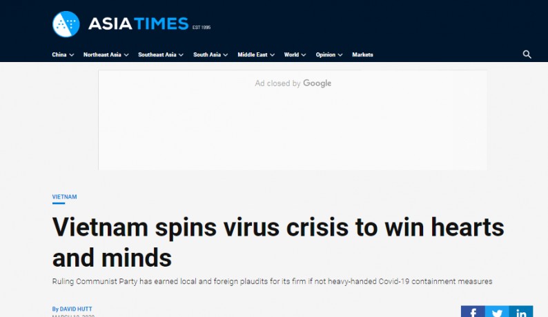 london based newspaper compares vietnam and uk in covid 19 fight