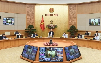in photos pm calls on vietnam to keep on pursuing twin goals