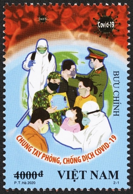 Vietnam launches two COVID-19-themed postage stamps vietnam launches two covid 19 themed postage stamps