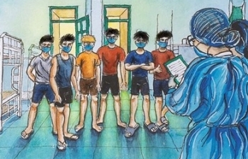 vietnamese 10 year old painter creates art from coronavirus chaos