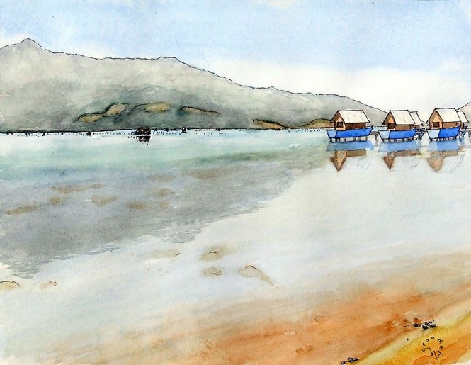 A French tourist draws Vietnam unique beauties his way a french tourist draws vietnam unique beauties his way