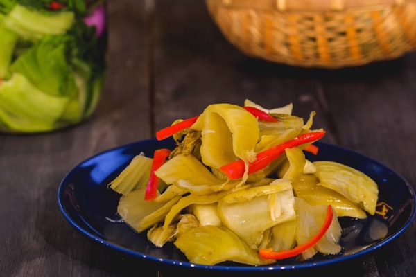 Pickled mustard greens, traditional side dish for the taste of Vietnam pickled mustard greens traditional side dish for the taste of vietnam