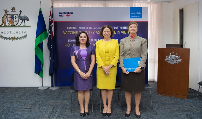 Australia to support Vietnam US $10,4 mil to facilitate Covid-19 vaccination Australia to support Vietnam US $10,4 mil to facilitate Covid-19 vaccination
