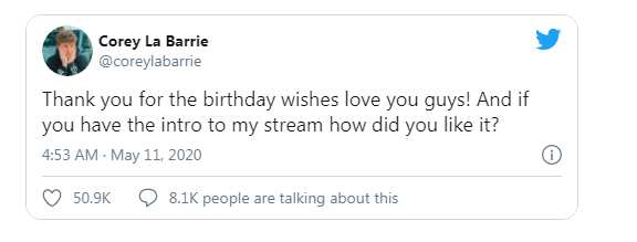 YouTube star Corey La Barrie dies in a car accident on 25th birthday youtube star corey la barrie dies in a car accident on 25th birthday