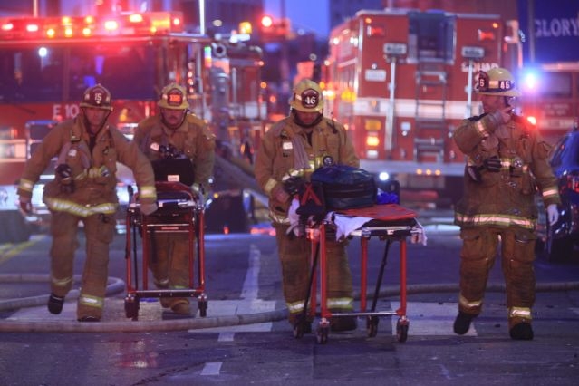 World news today: Fire and explosion rip through downtown L.A, 11 firefighters injured world news today fire and explosion rip through downtown la 11 firefighters injured