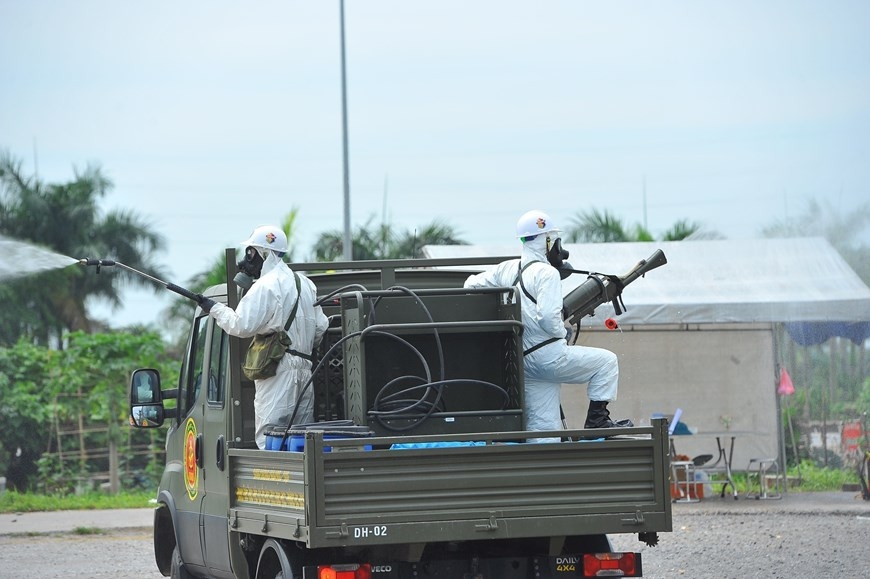 In photos: Army force disinfects Covid-hit hospital In photos: Army force disinfects Covid-infected hospital