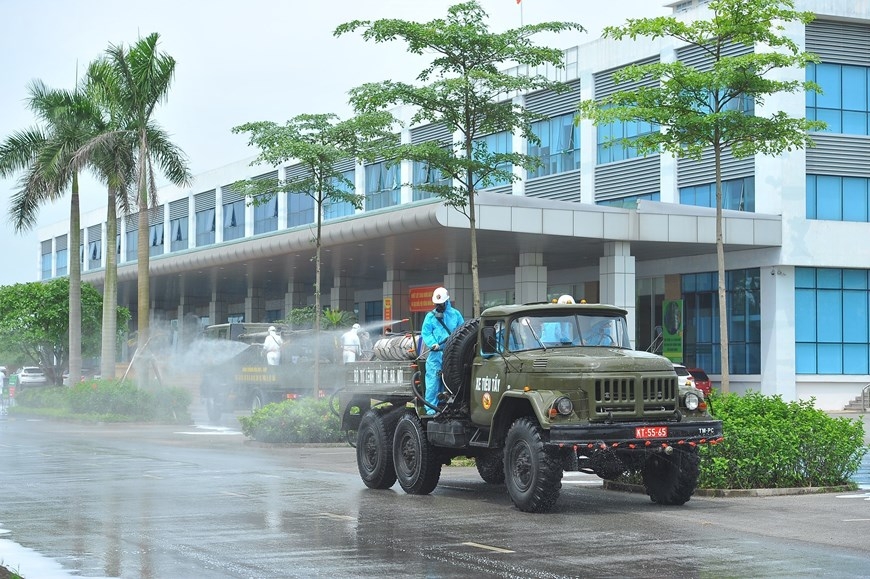 In photos: Army force disinfects Covid-hit hospital In photos: Army force disinfects Covid-infected hospital