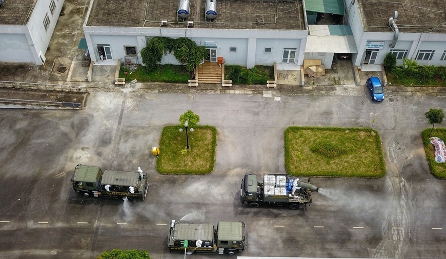 In photos: Army force disinfects Covid-hit hospital In photos: Army force disinfects Covid-infected hospital