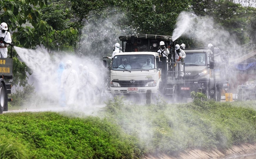 In photos: Army force disinfects Covid-hit hospital In photos: Army force disinfects Covid-infected hospital