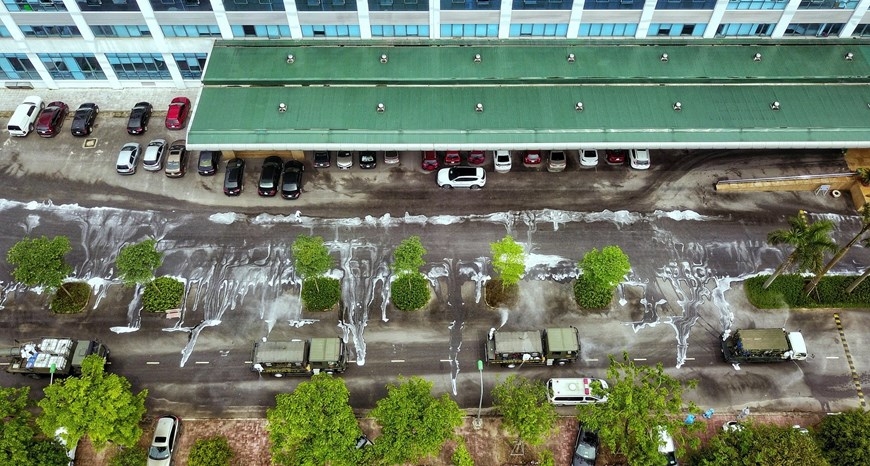 In photos: Army force disinfects Covid-hit hospital In photos: Army force disinfects Covid-infected hospital