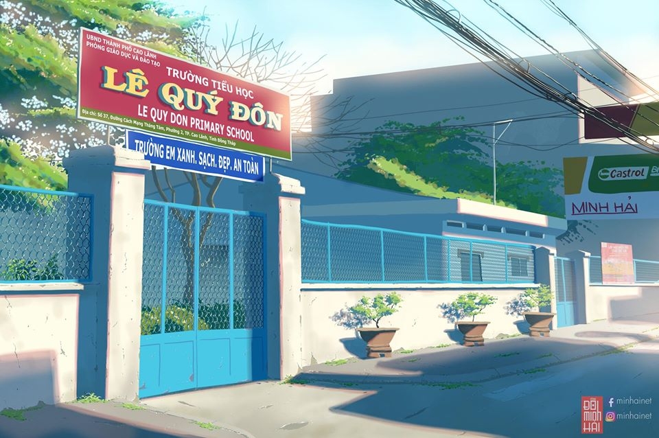 Vietnamese student’s impressive sketches of hometown in Anime style vietnamese students impressive sketches of hometown in anime style